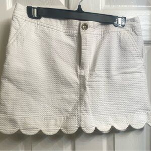 Lilly Pulitzer White Skort with Texture